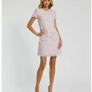 NWT - Pink Multi Color - Size S - Mac Duggal Shift Dress 20805 -